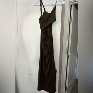 Zara Brown Slinky Dress Size Small